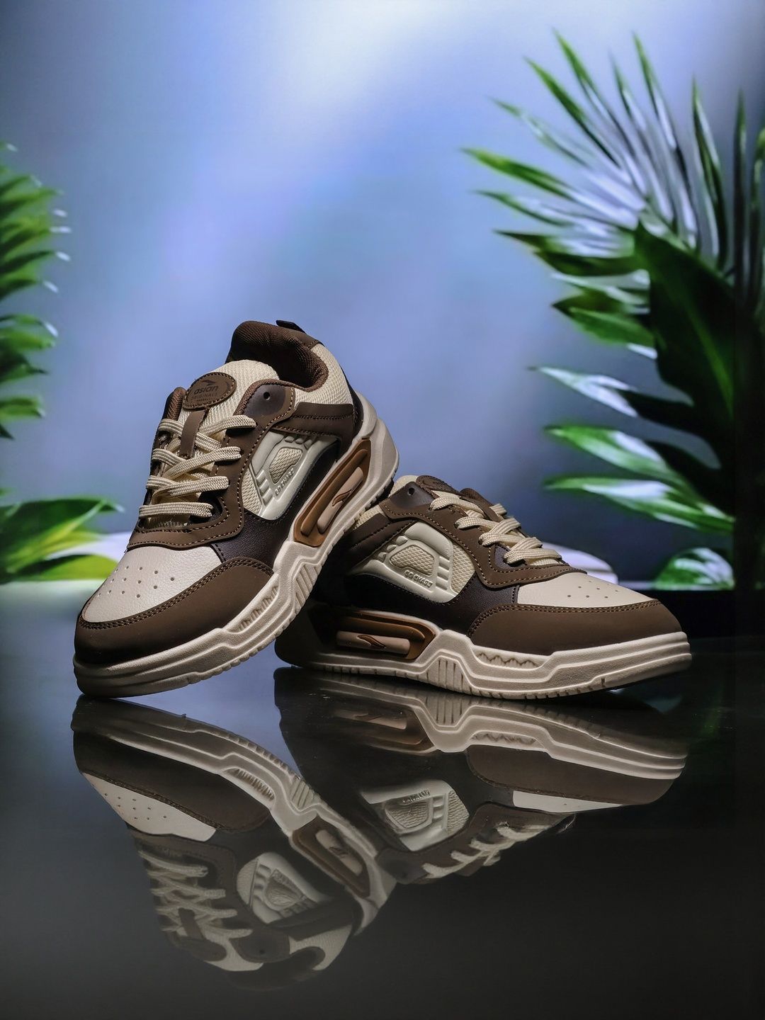 ASIAN Men Self Design Cushioned Footbed Colourblocked Sneakers