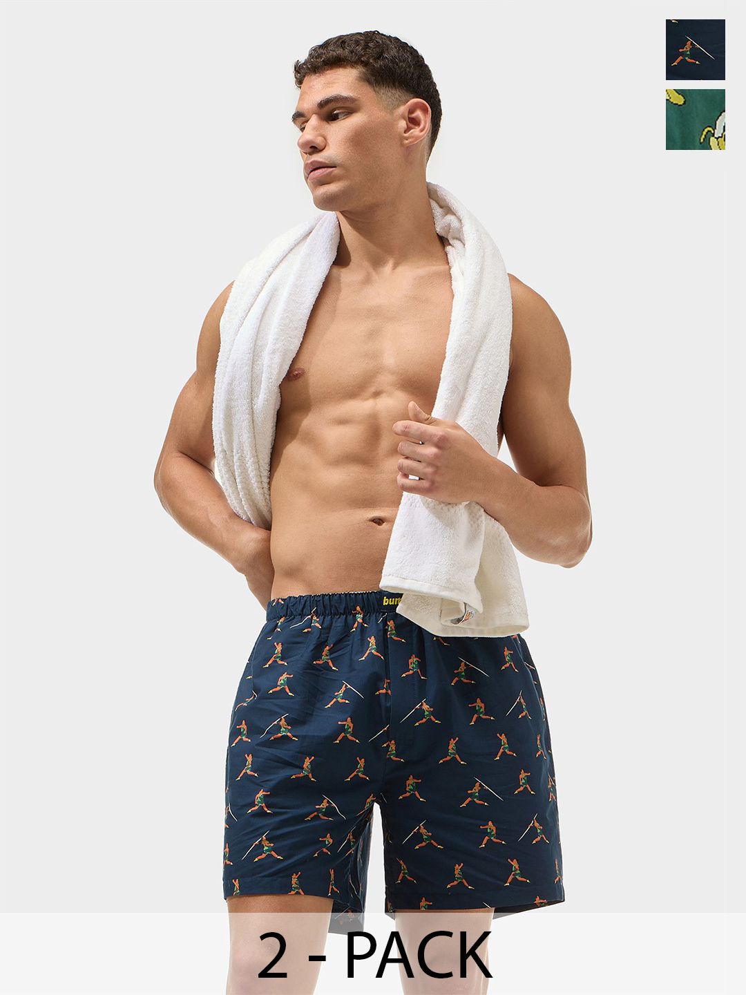 bummer Pack Of 2 Printed Boxers