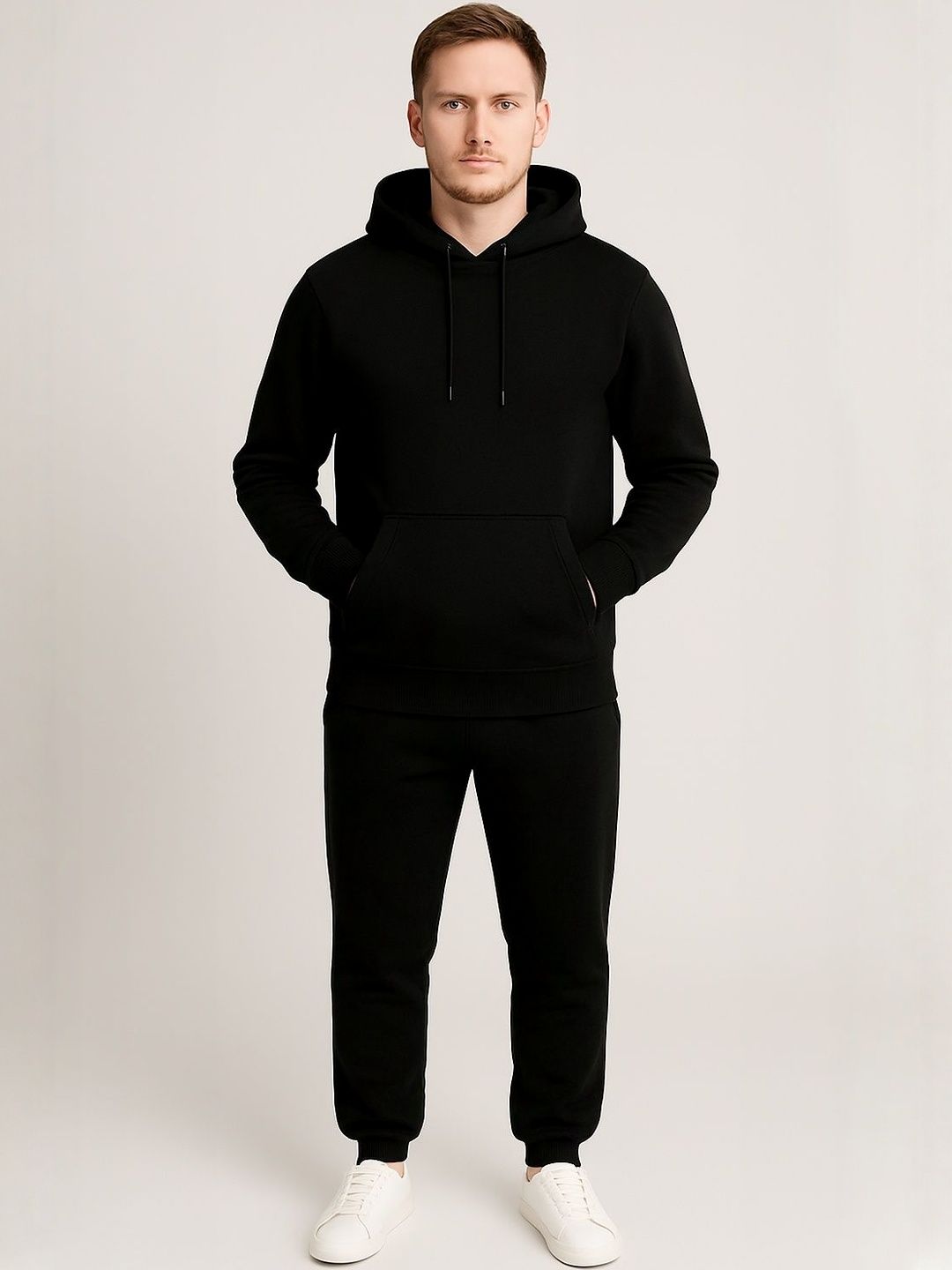 CKARFE Men Hooded Long Sleeves Tracksuit
