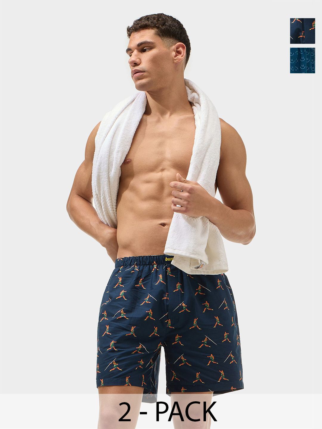 bummer Men Pack Of 3 Printed Boxers