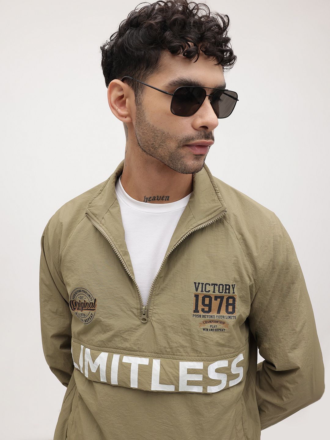 The Roadster Life Co. Typography Printed Bomber Jacket
