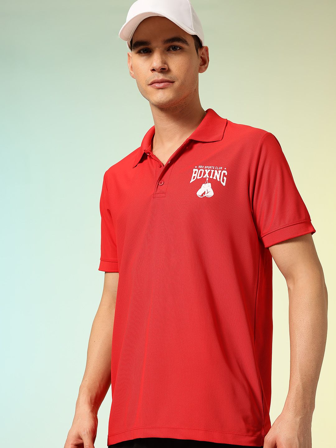 HRX by Hrithik Roshan Lifestyle Polo Collar T-shirt