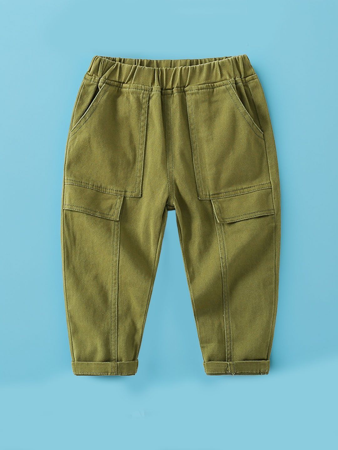 Xsole Boys Mid-Rise Cargo Trousers