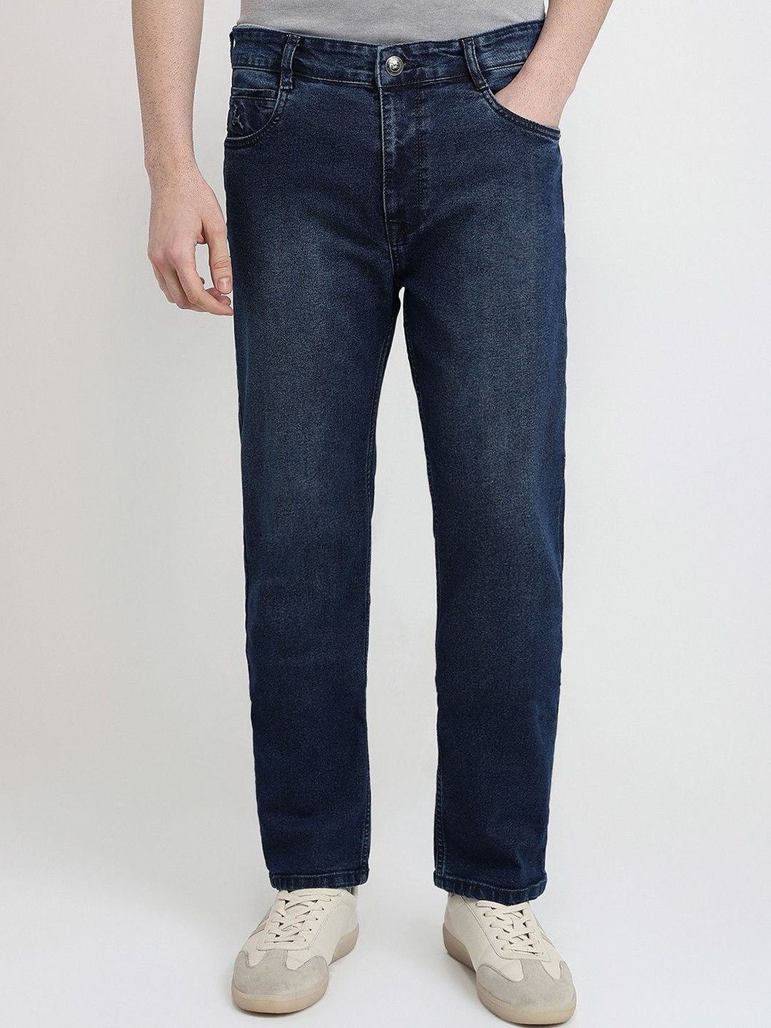 Parx Men Original Slim Fit Low-Rise Light Fade Stretchable Jeans
