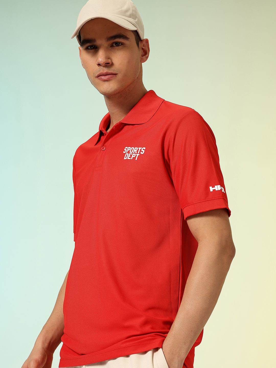 HRX by Hrithik Roshan Lifestyle Polo Collar T-shirt