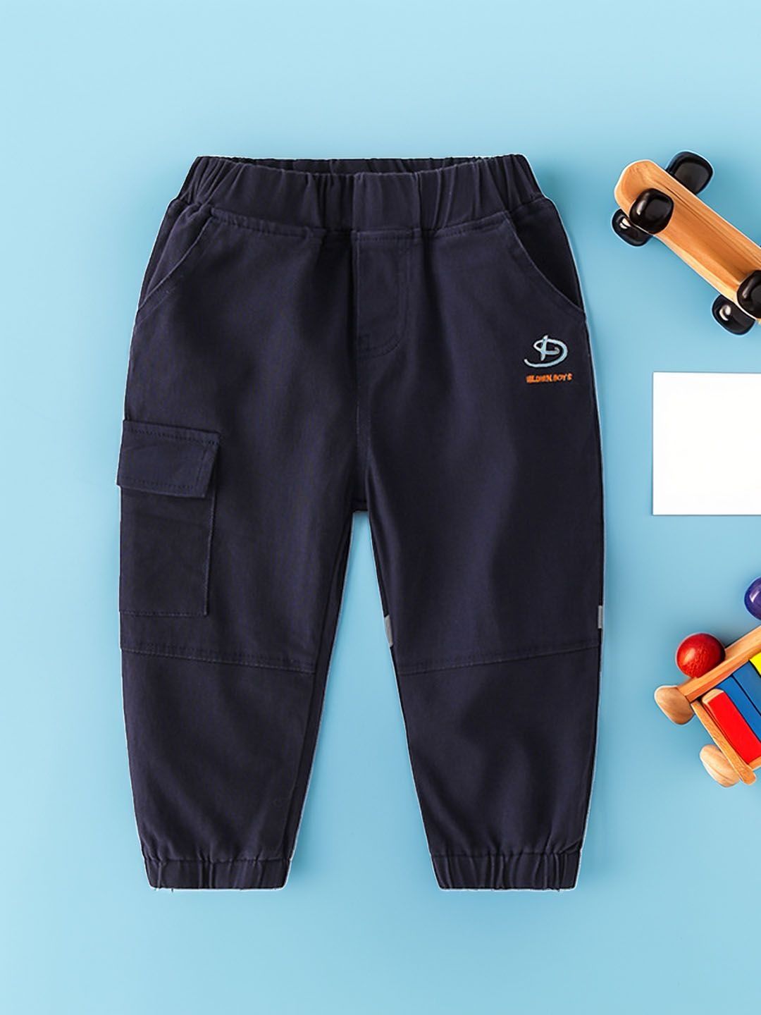 Xsole Boys Regular Fit Mid-Rise Cargos Trouser