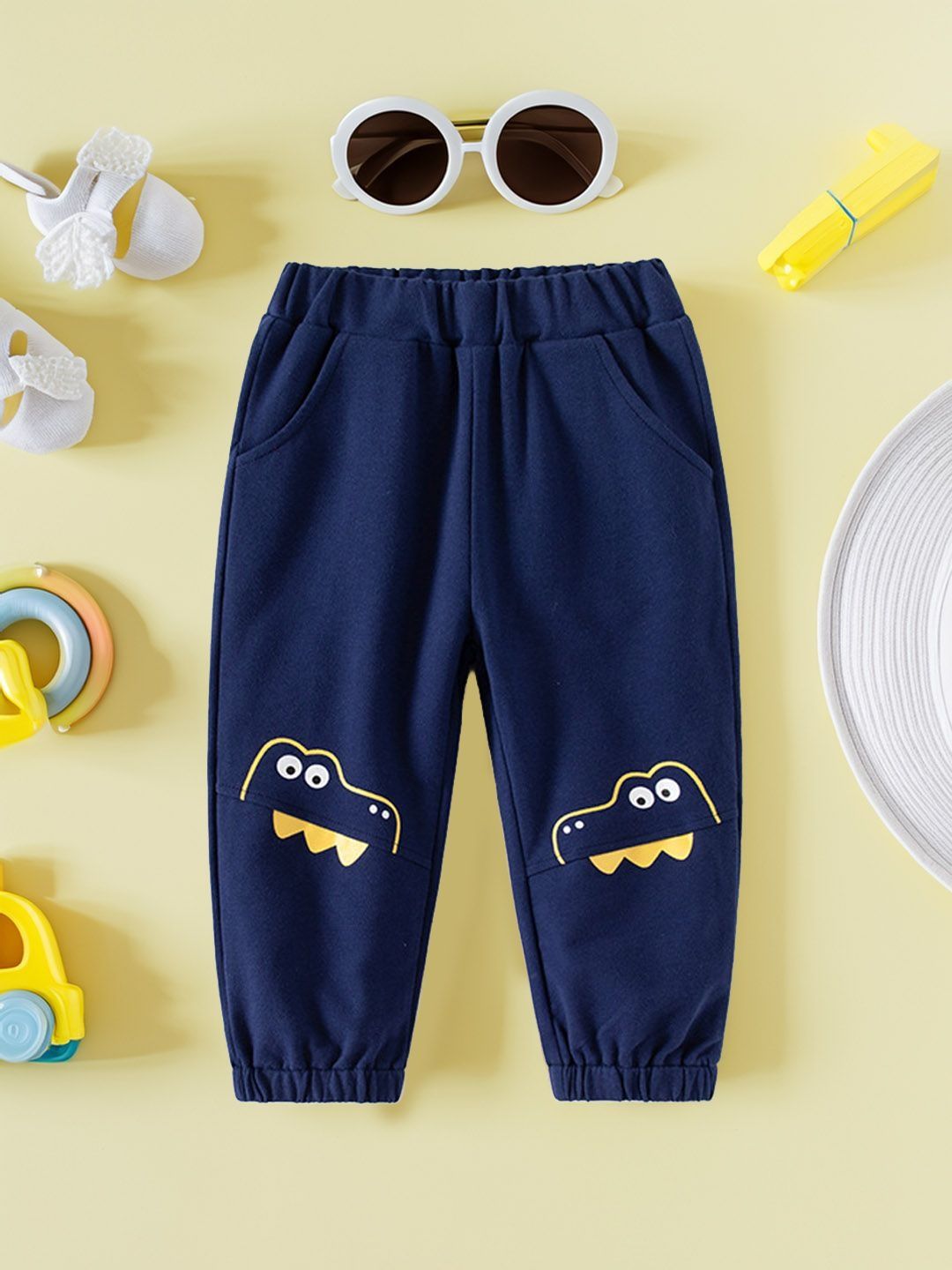 Xsole Boys Abstract Printed Slip-On Mid-Rise Regular Joggers