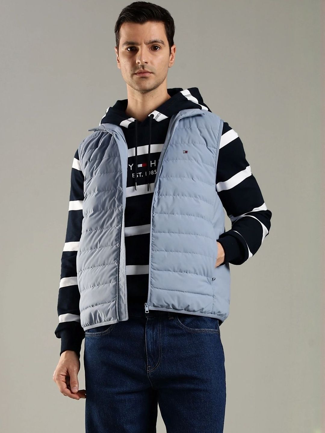Tommy Hilfiger Mock Collar Regular Fit Gilet