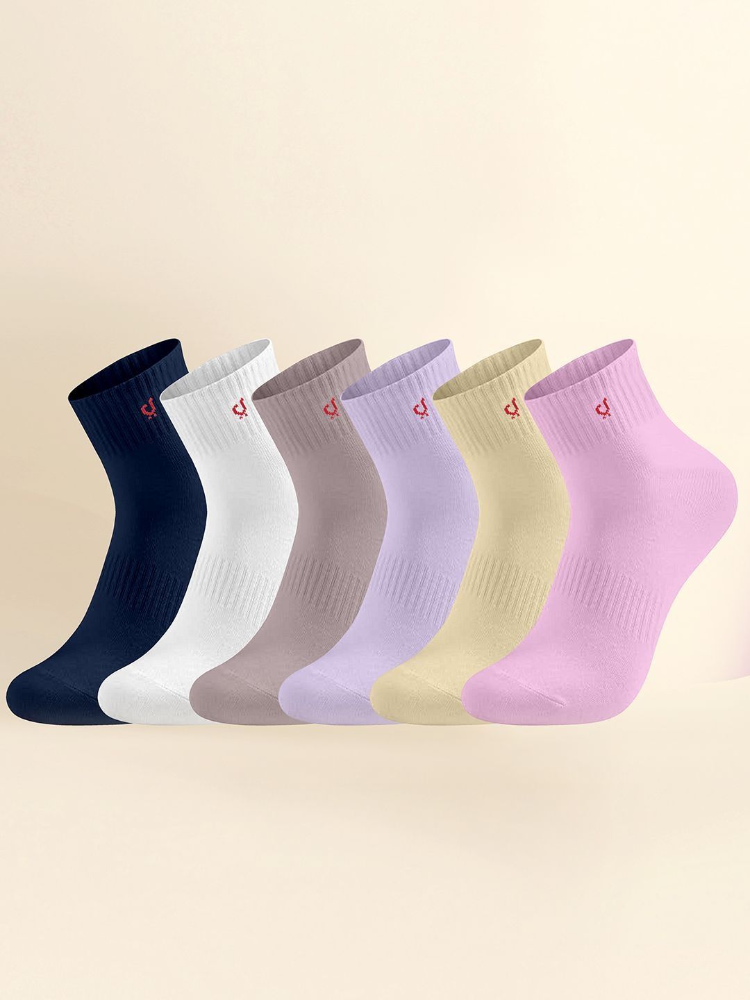 Trendmalls Unisex Pack 6 Ankle Length Socks