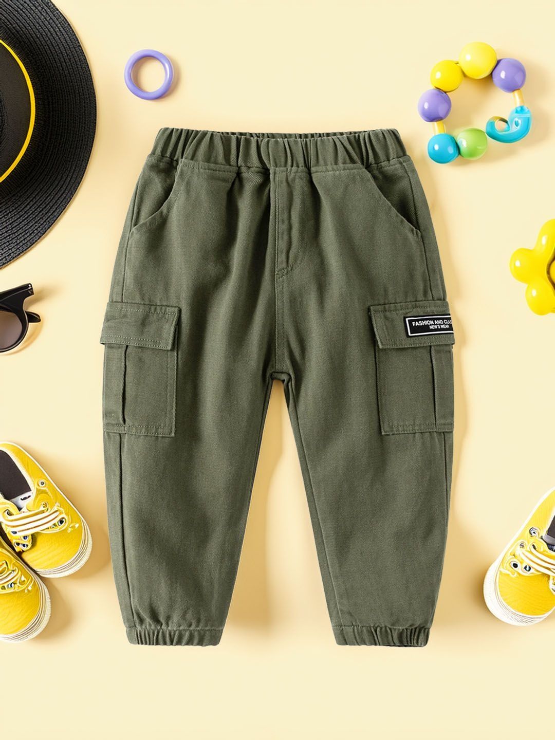 Xsole Boys Regular Fit Mid-Rise Cargos
