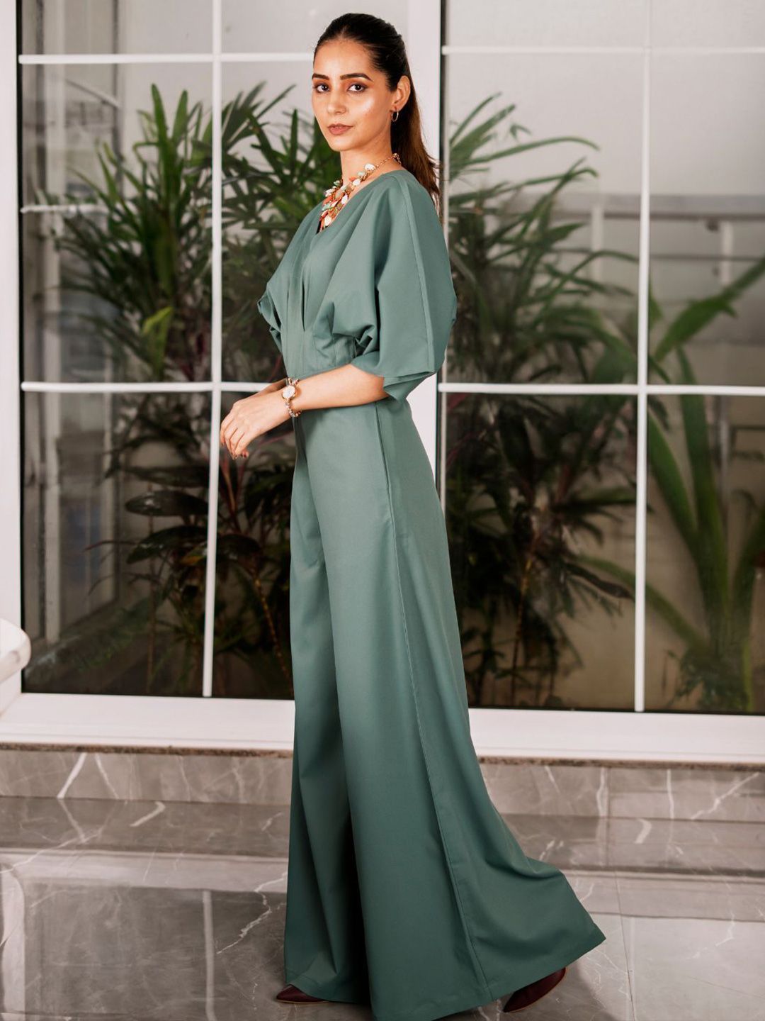 Buy LUXERAA Women V-Neck Basic Jumpsuit - Jumpsuit for Women