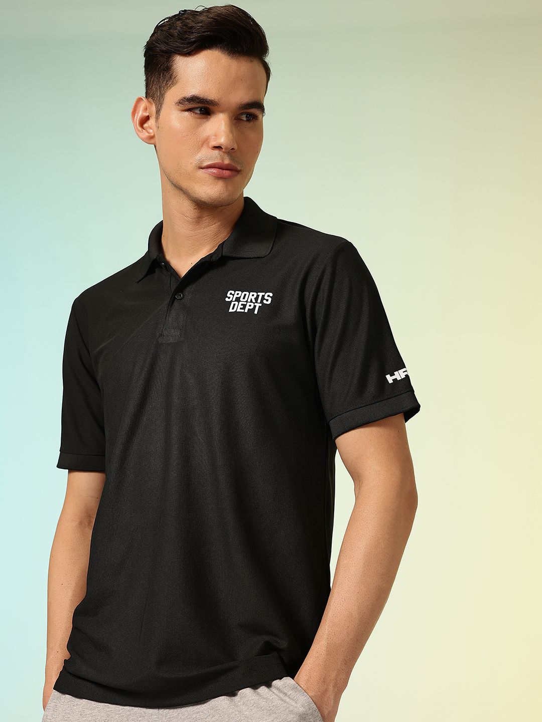 HRX by Hrithik Roshan Lifestyle Polo Collar T-shirt