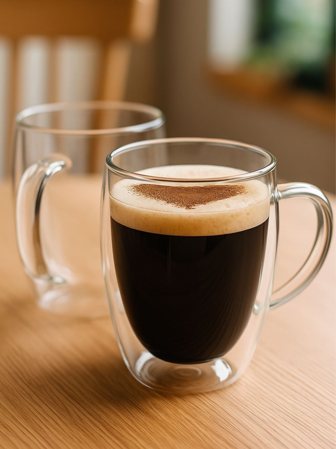TASKHOUSE Set Of 2 Transparent Solid Cups With Handle