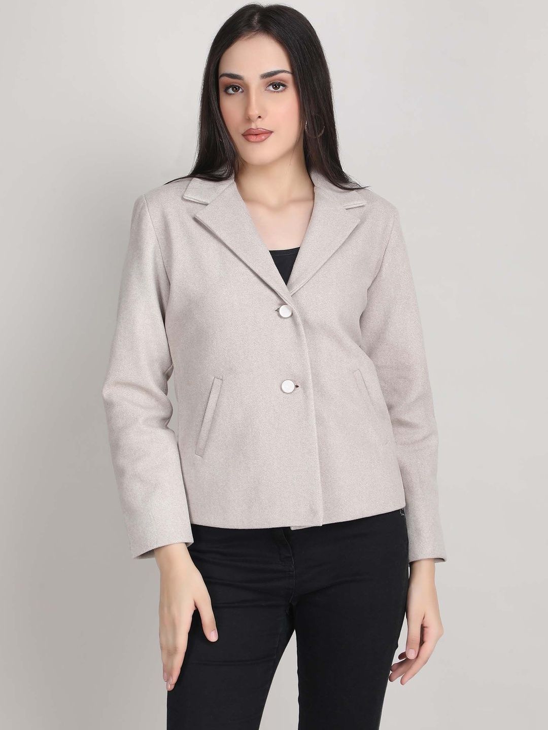 Blue Ronin Single-Breasted Notched Lapel Blazer