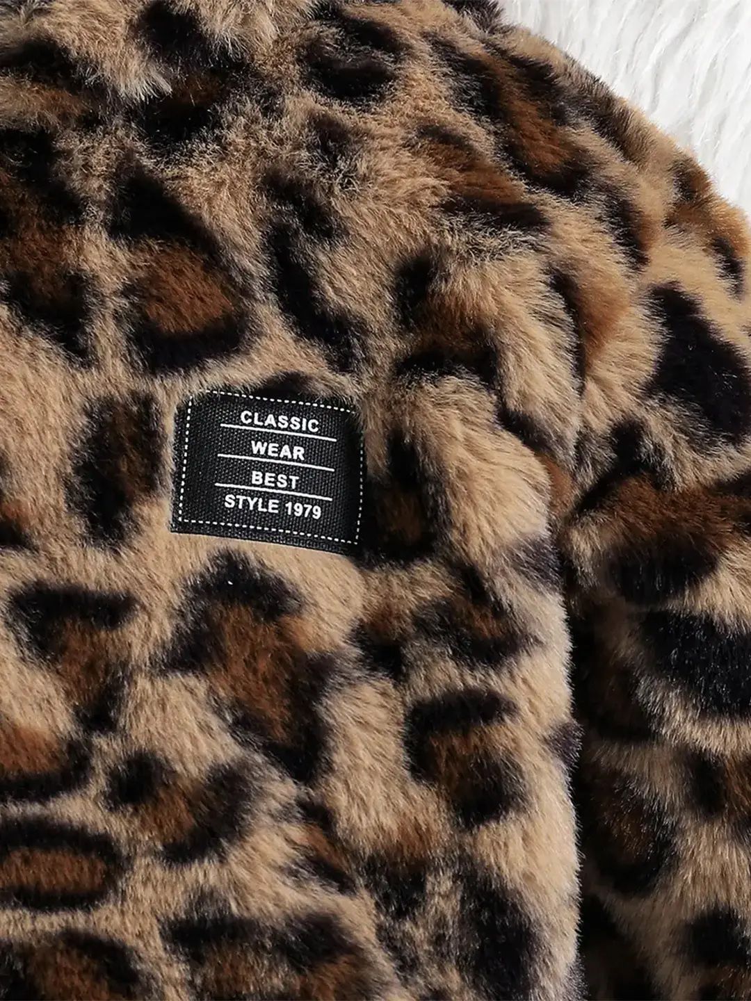 Buy INCLUD Girls Brown Leopard Printed Polar Fleece Hooded Zipper