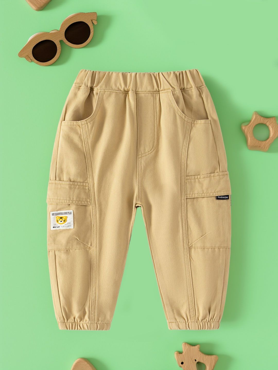 Xsole Boys Regular Fit Mid-Rise Cargos Jogger