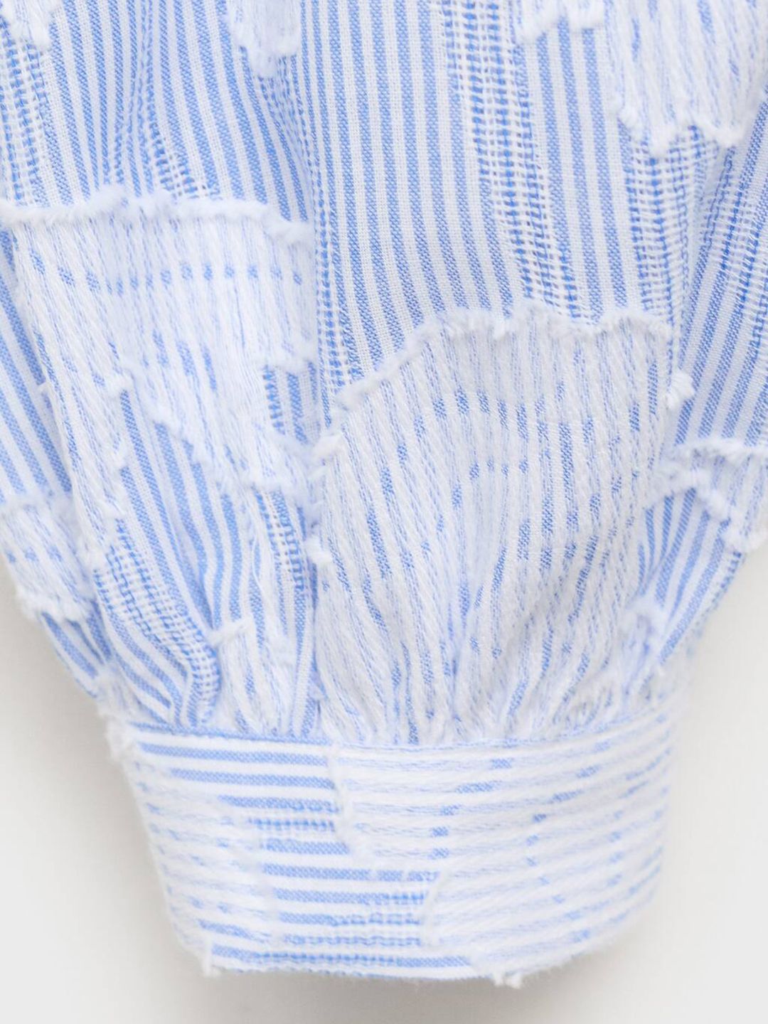 Floral Applique Detail Striped Casual Shirt