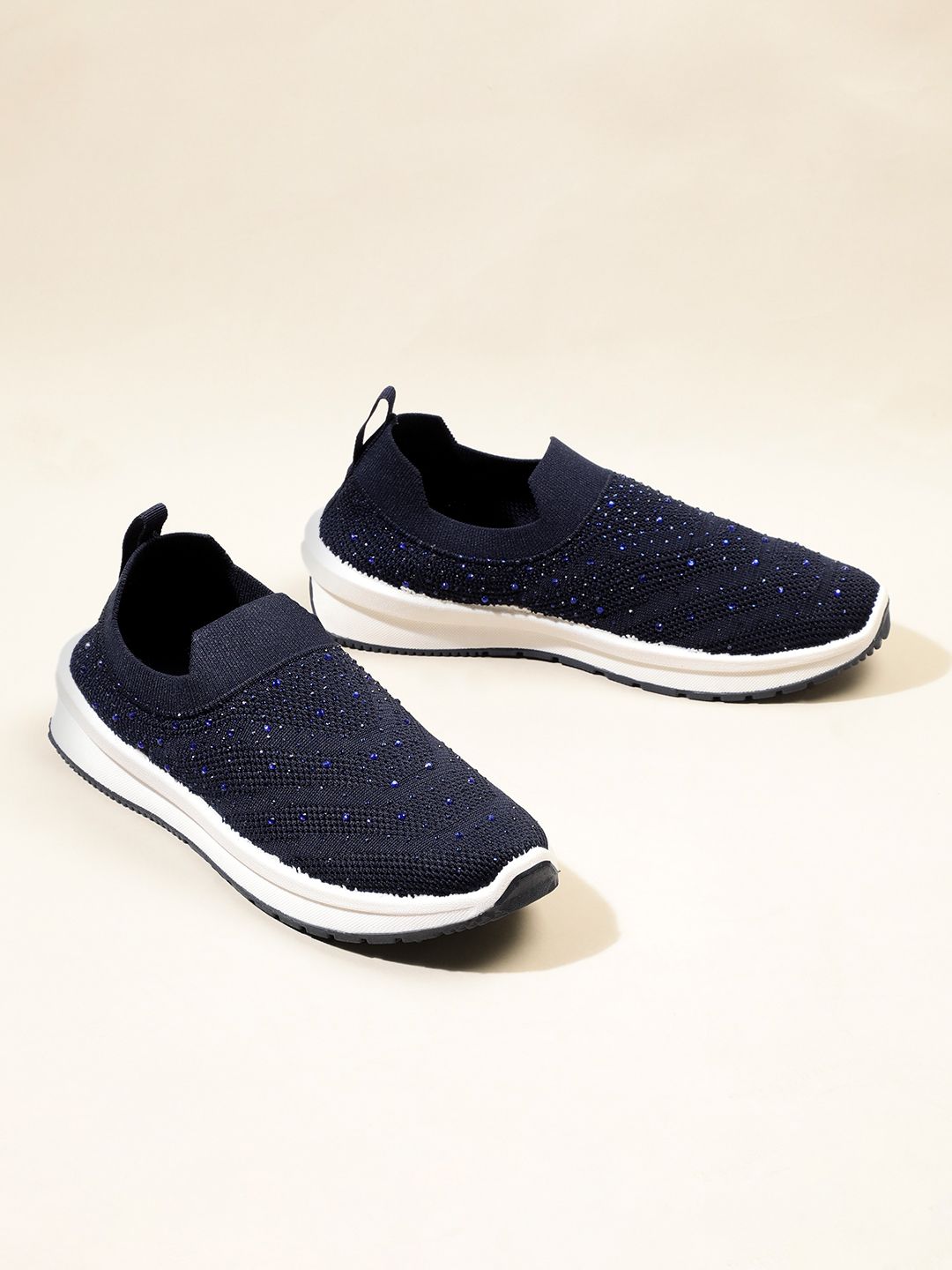 CORSICA Women Embellished Slip-On Sneakers
