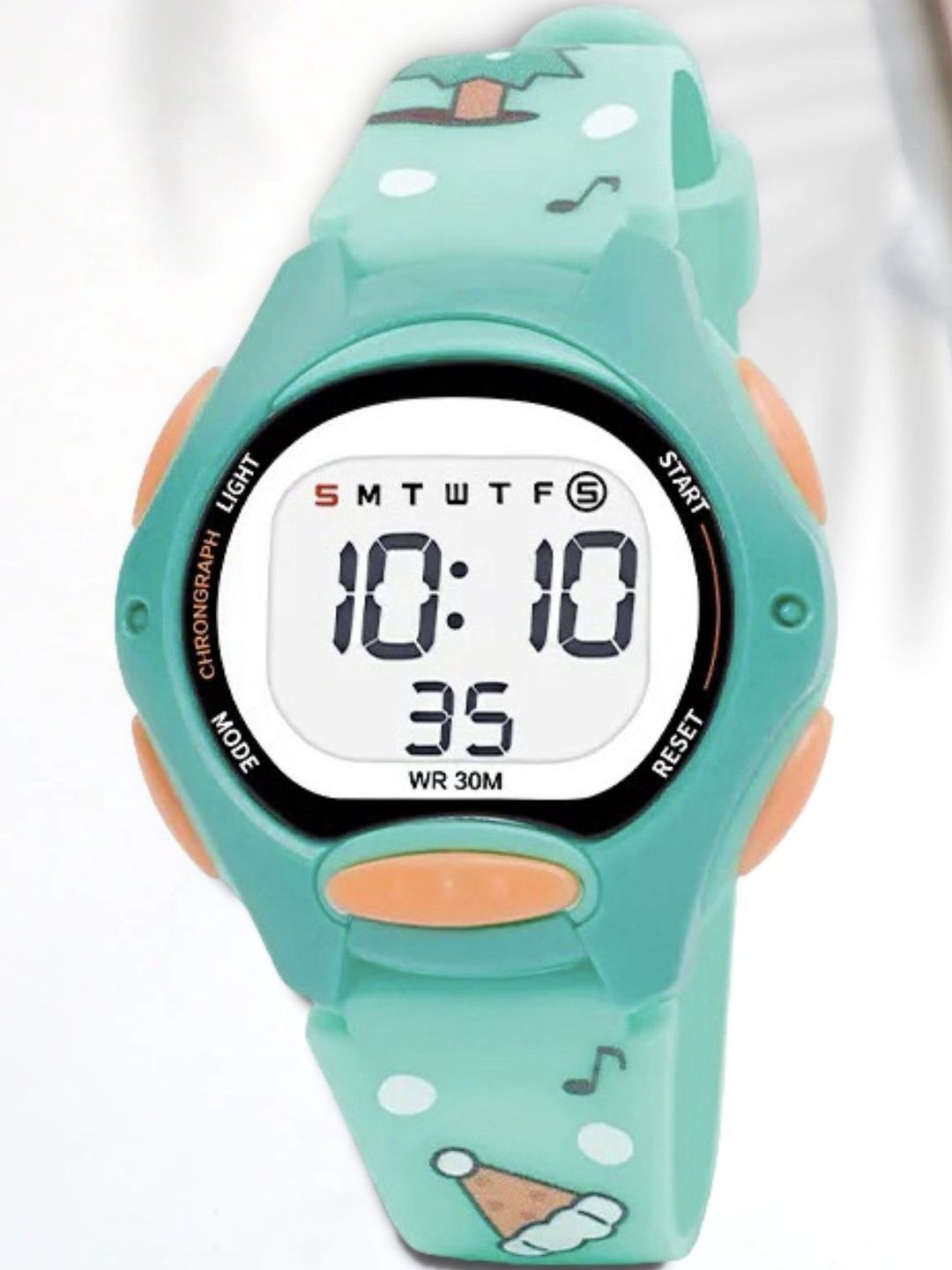 Otage Otage Kids Digital LED Backlight  and Alarm Multi Function Watch 8207 LightGreen1