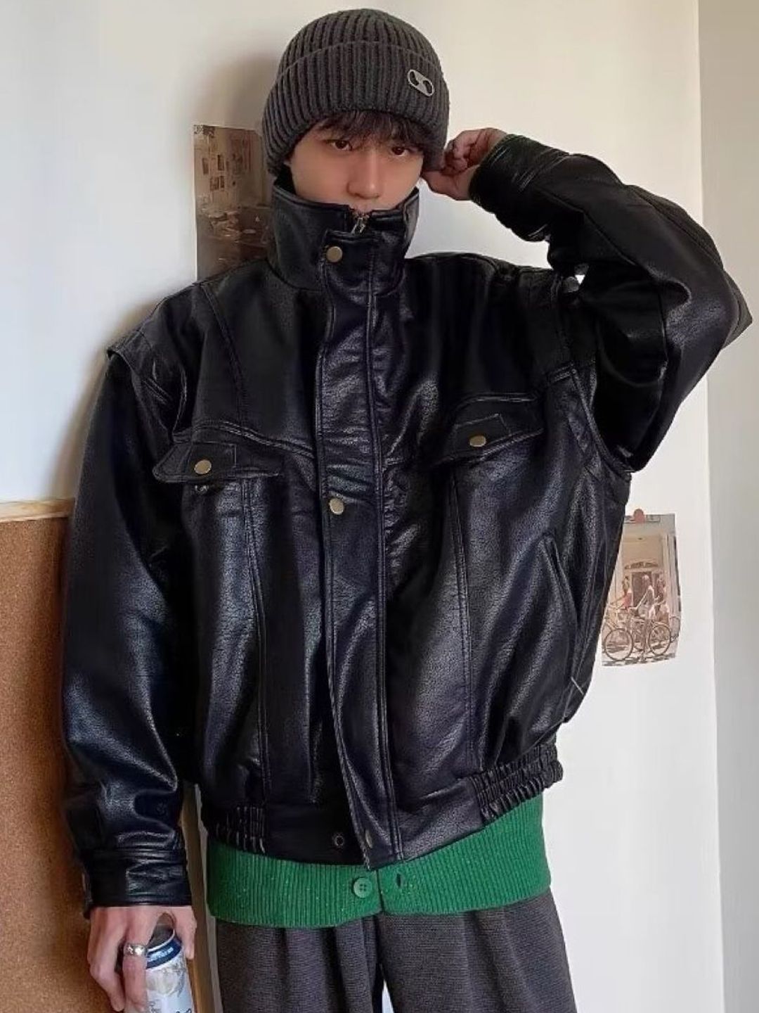 StyleCast Men Open Front Jacket