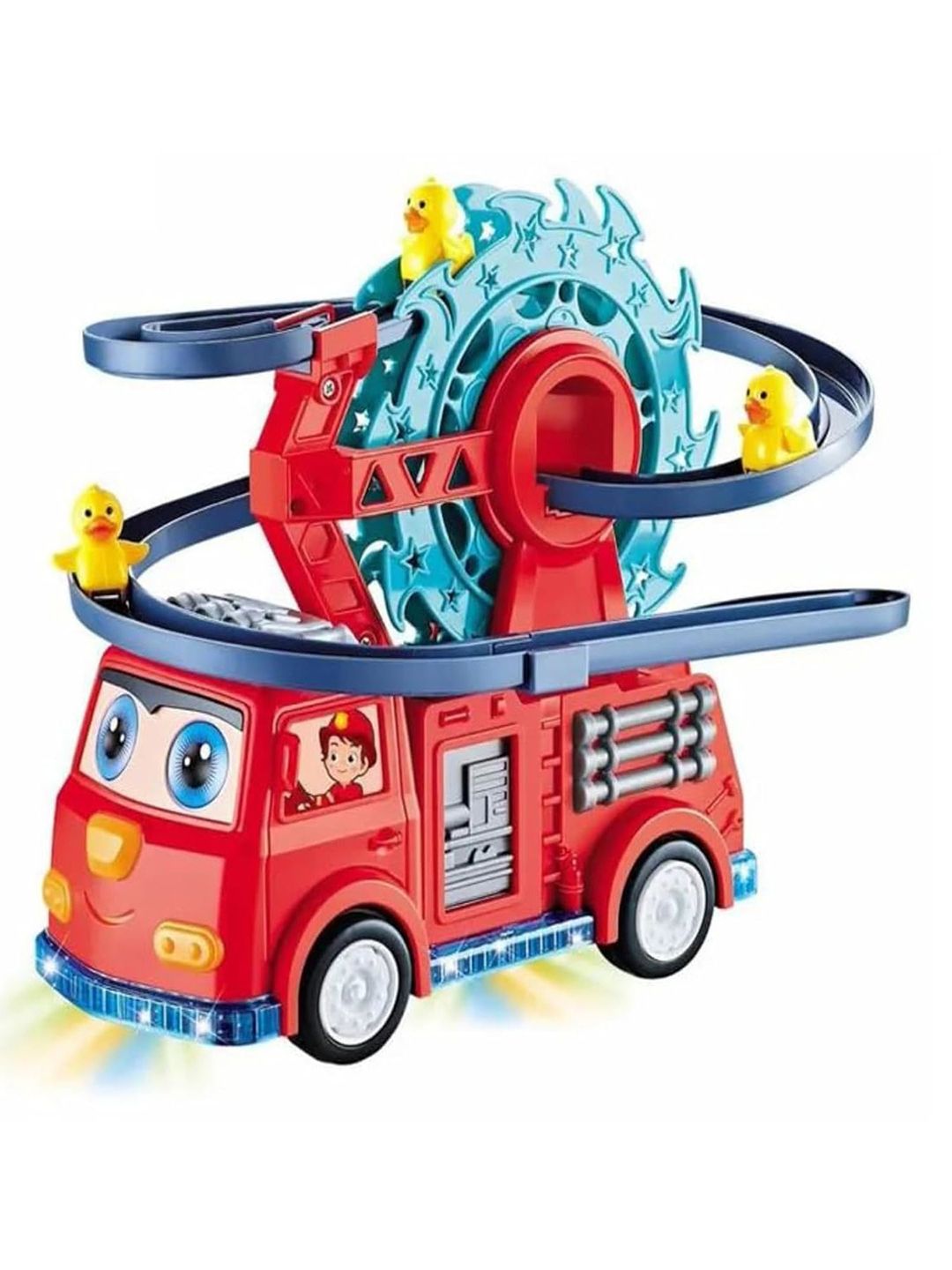 MUREN Fire Rail Car Toy Stair-Climbing Ducklings Gaming Accessory