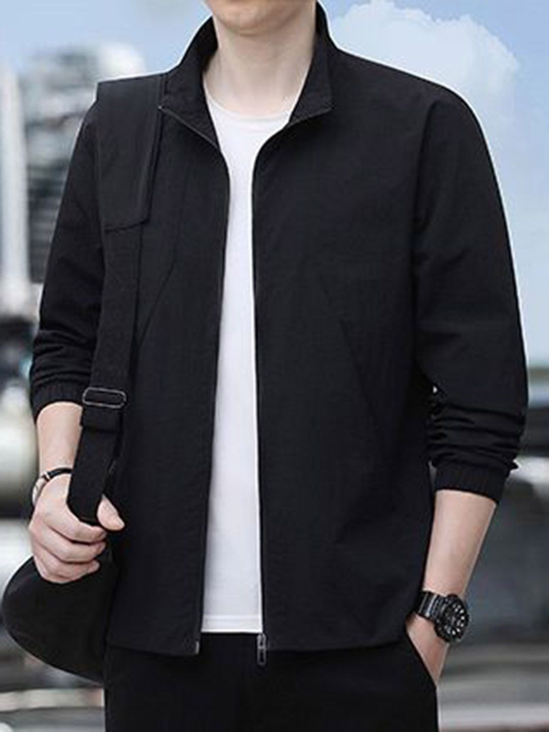 StyleCast x Revolte Men Open Front Jacket