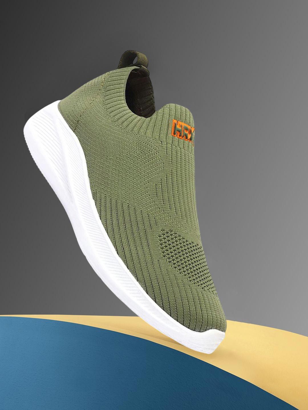 HRX by Hrithik Roshan Men Textured Slip-On Sneakers