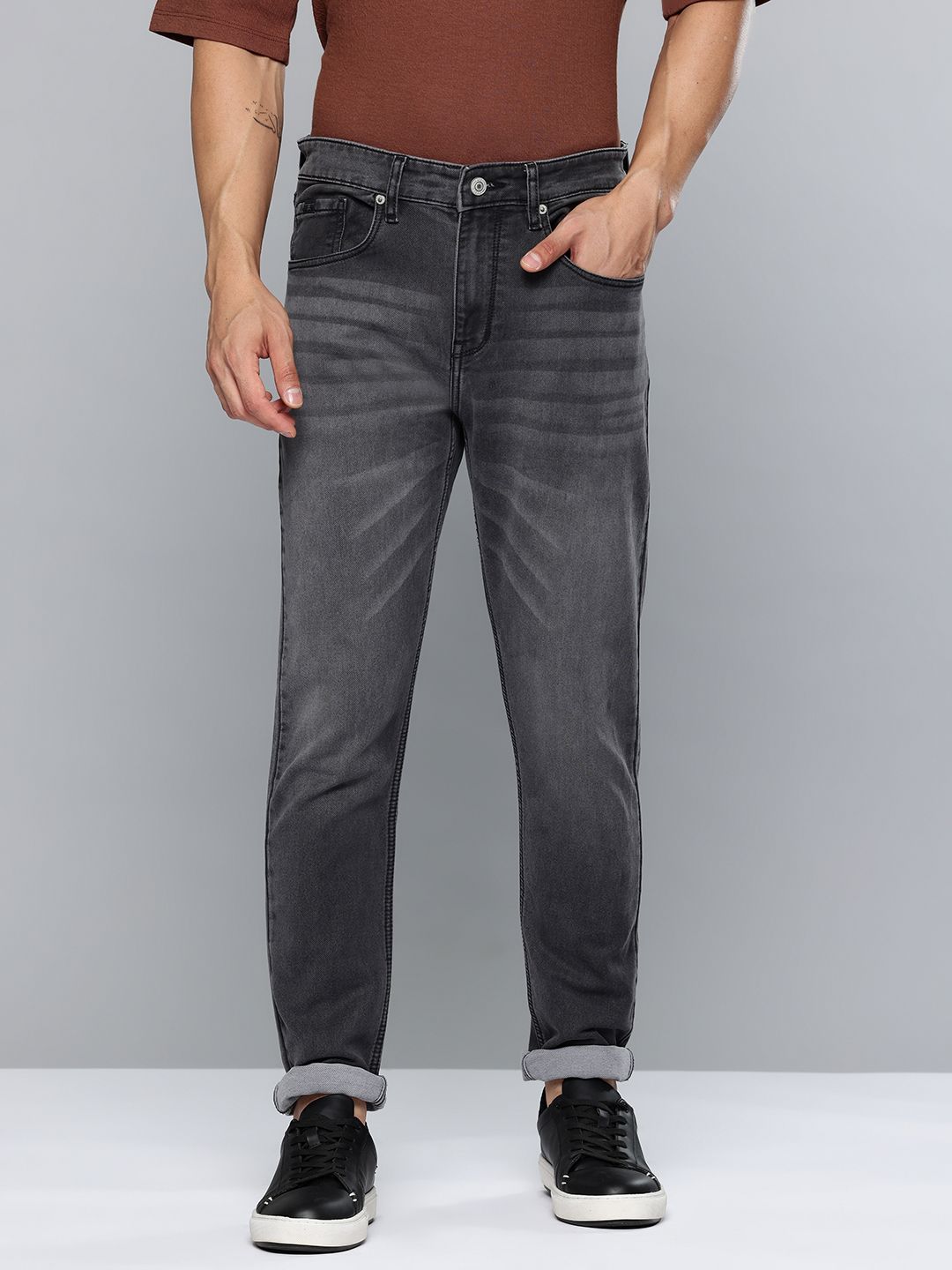 Flying Machine Flying Machine Men Slim Fit Mid-Rise Light Fade Stretchable Jeans