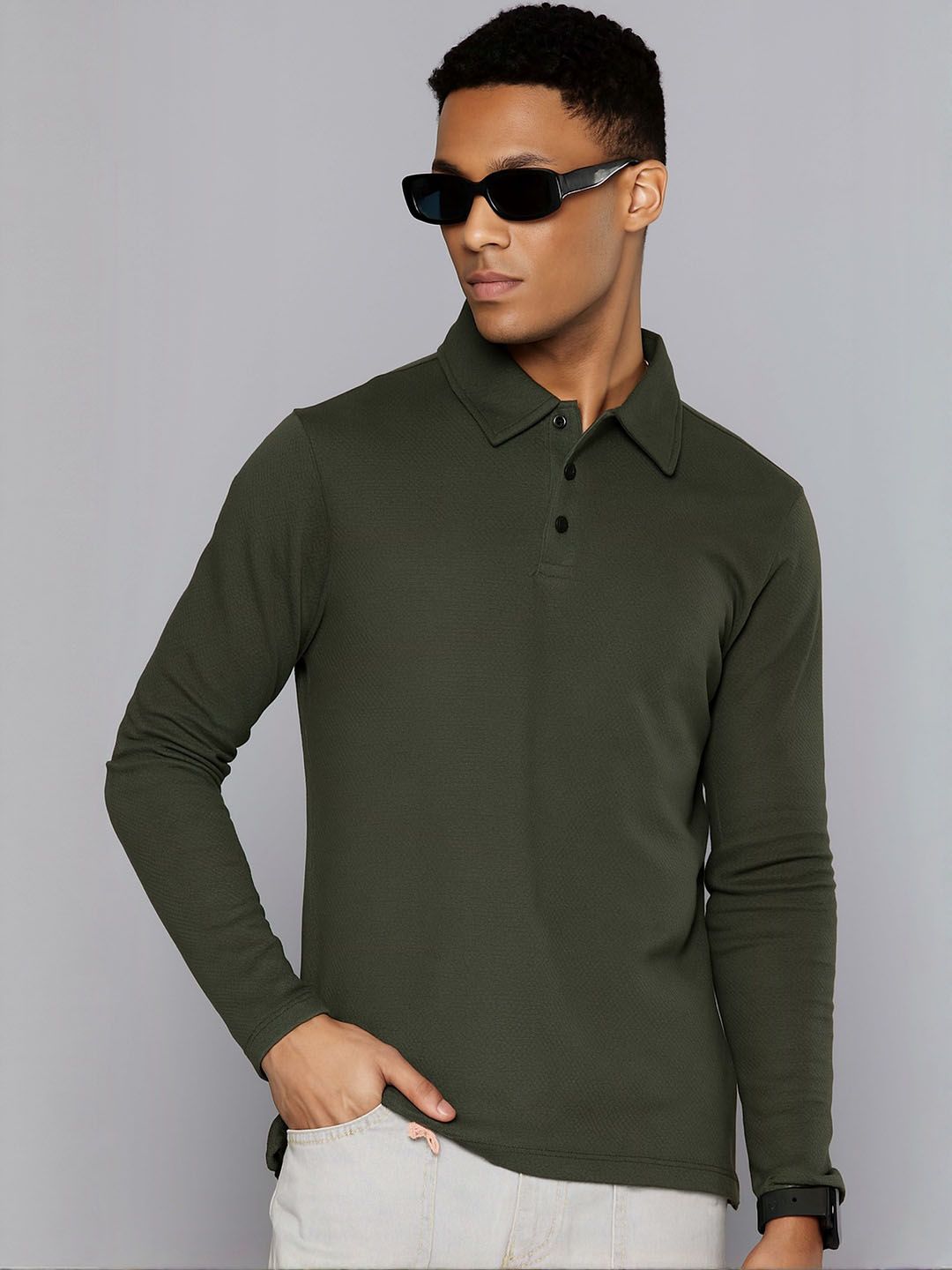 Moda Rapido Men Polo Collar T-shirt