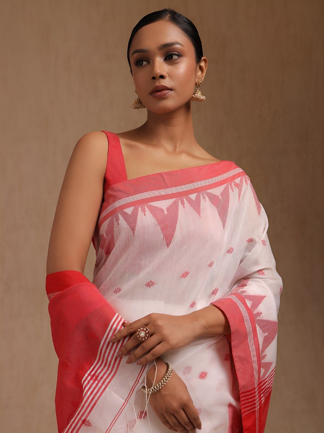 Soch Soch Women Ethnic Motifs Woven Design Saree