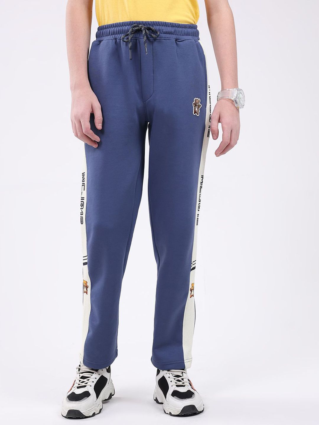 Monte Carlo Boys Graphic Printed Mid-Rise Track Pants