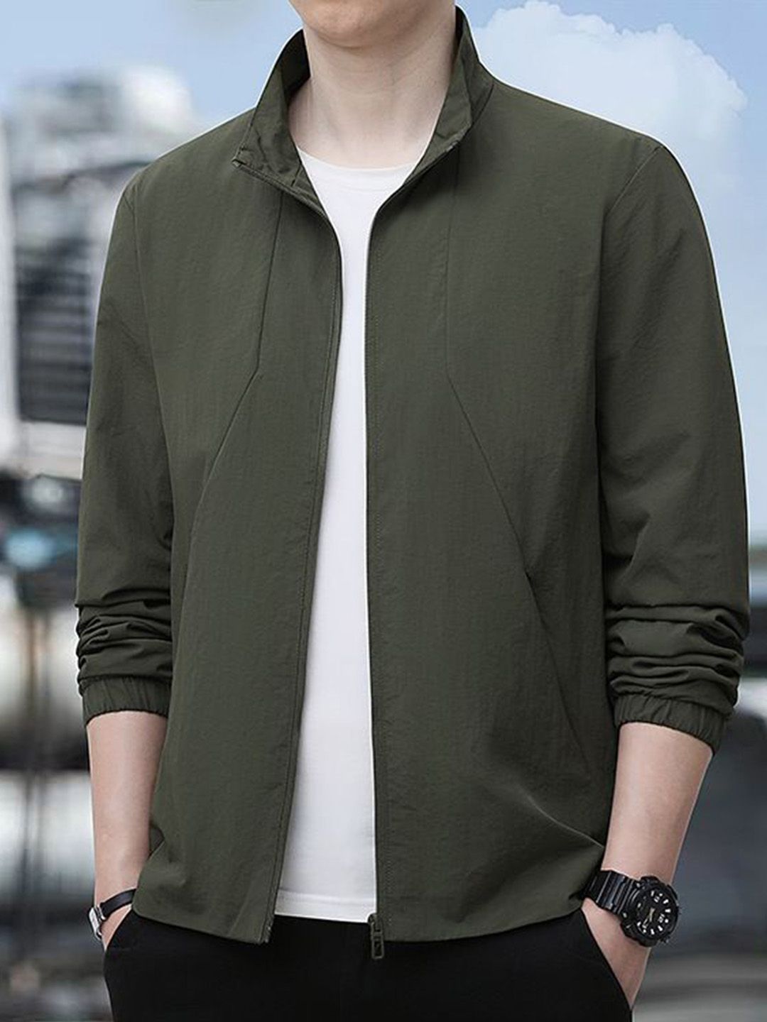 StyleCast x Revolte Men Open Front Jacket