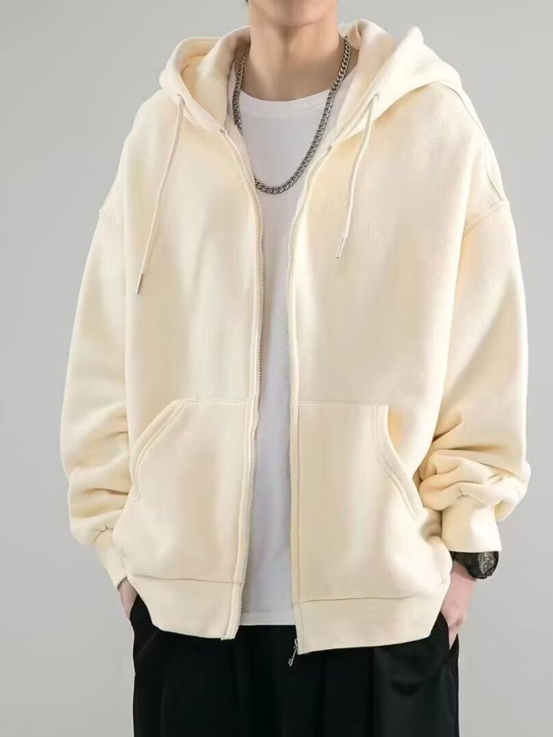 StyleCast x Revolte Men Hooded Open Front Jacket