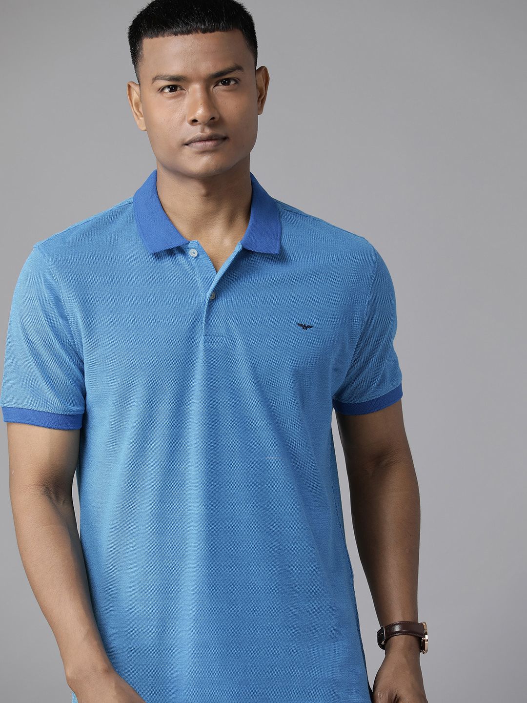 Park Avenue Men Polo Collar Slim Fit T-shirt