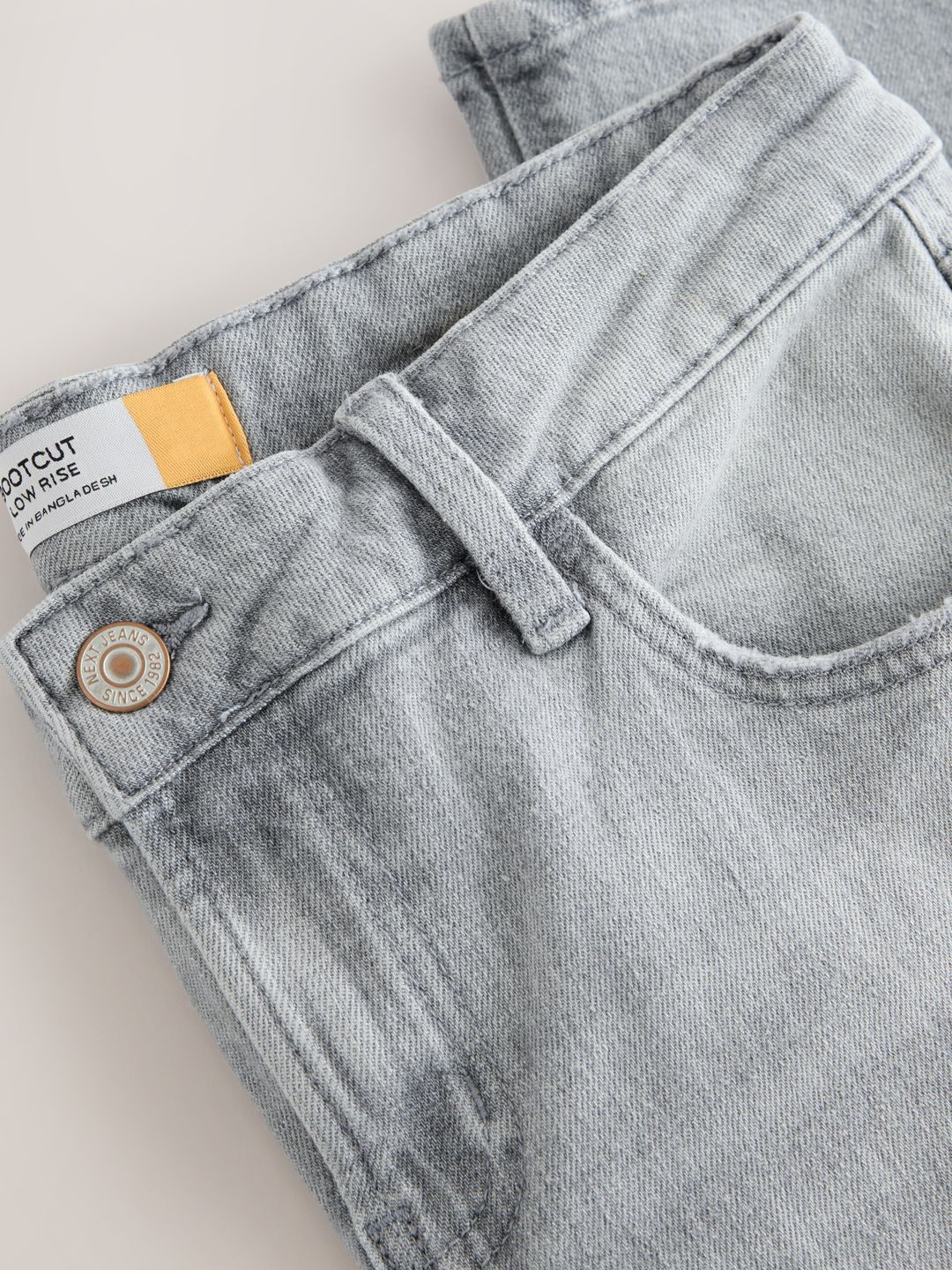 Bootcut Fit Low-Rise Light Fade Stretchable Jeans
