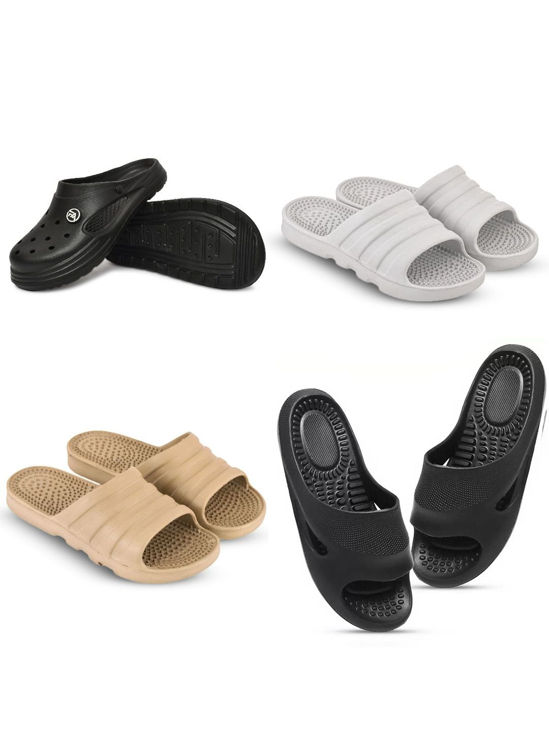 Feel alive Men Set of 4 Flip Flops