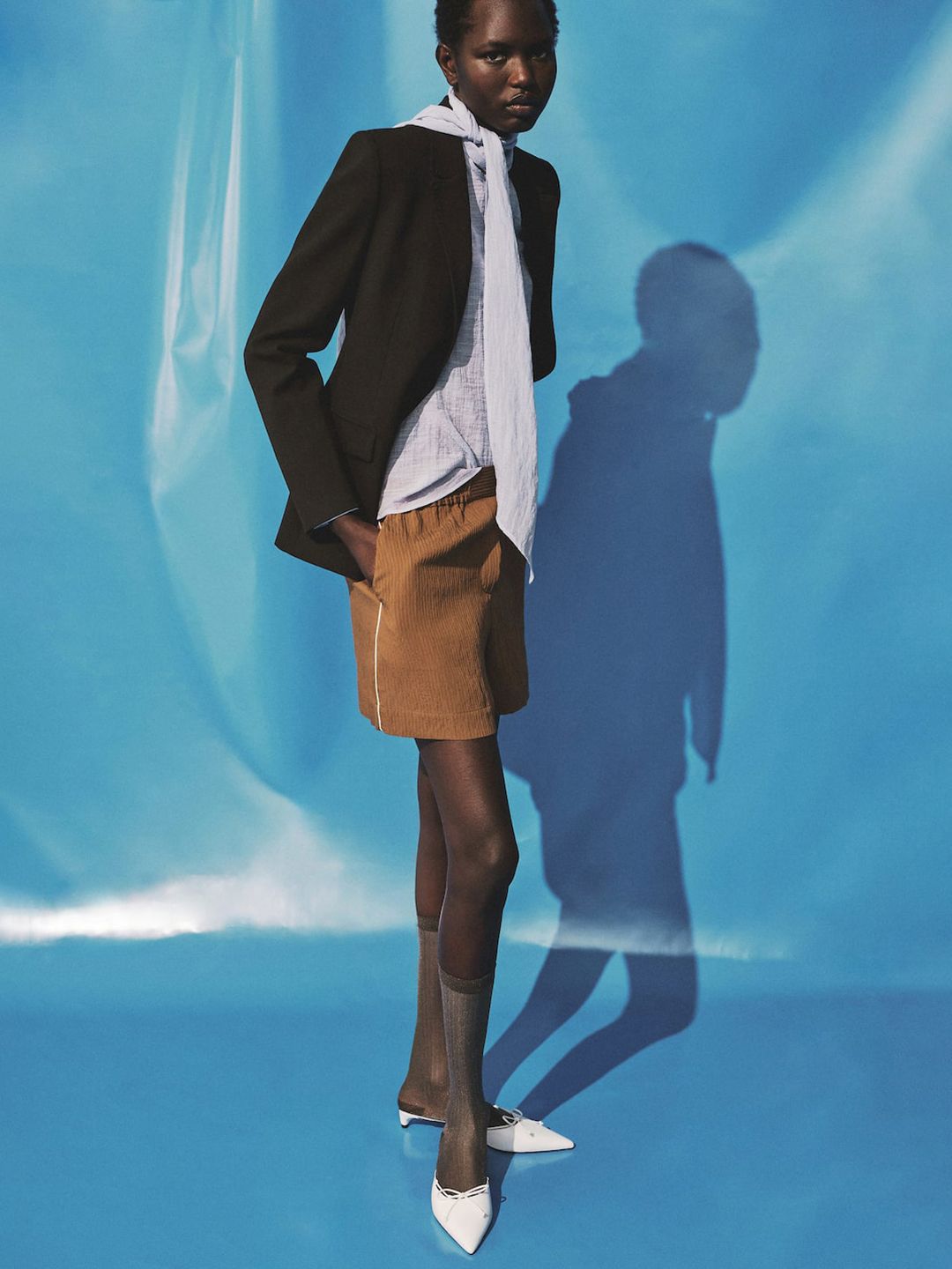Self-Striped Shorts
