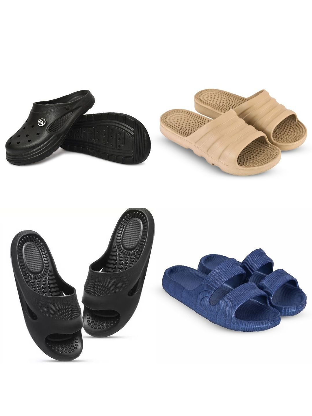 Feel alive Men SlidersSet Of 4 Lightweight Sliders