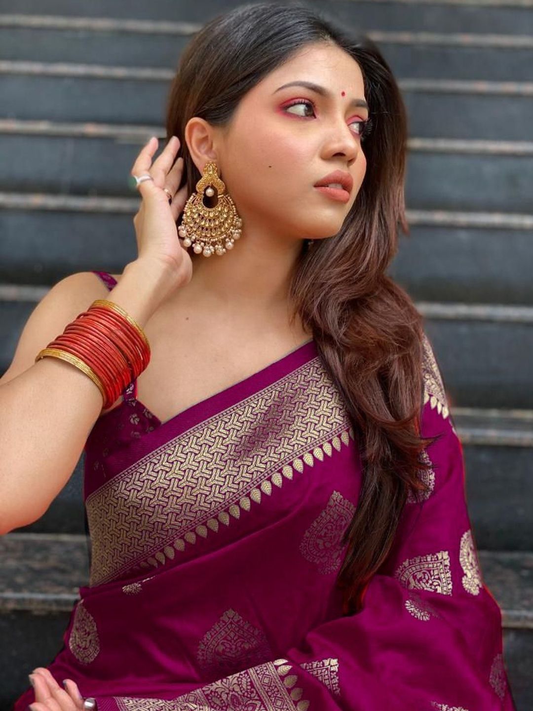 AVANTIKA FASHION Woven Design Ethnic Motifs Zari Heavy Work Kanjeevaram Saree