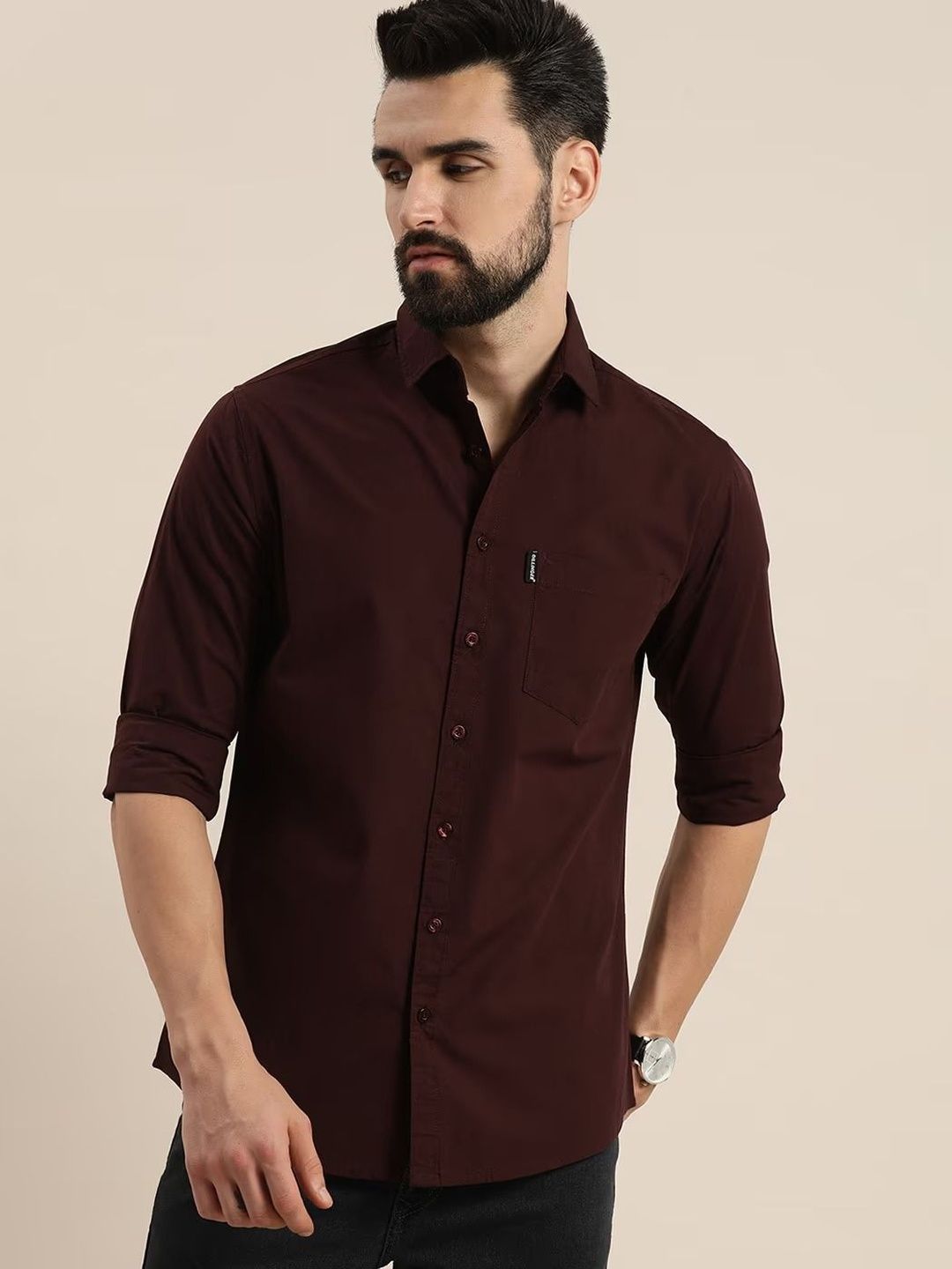 COMBRAIDED Men Cotton Formal Shirt
