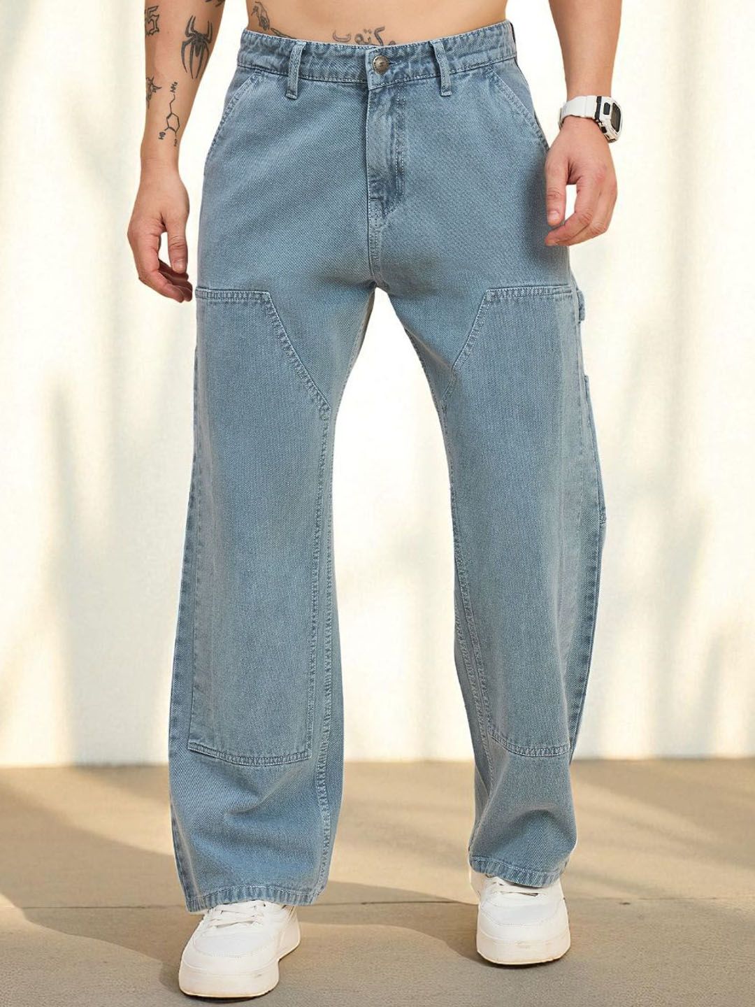 STUDIO NEXX Men Mid-Rise Baggy Jeans