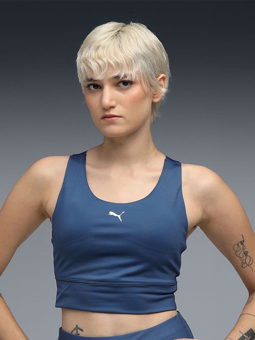 Puma Womens Longline Padded Sports Bra