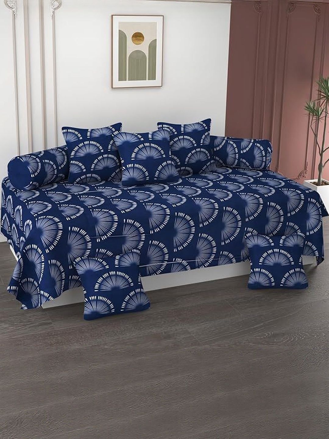 AMRANGE Pack of 8 Diwan Set