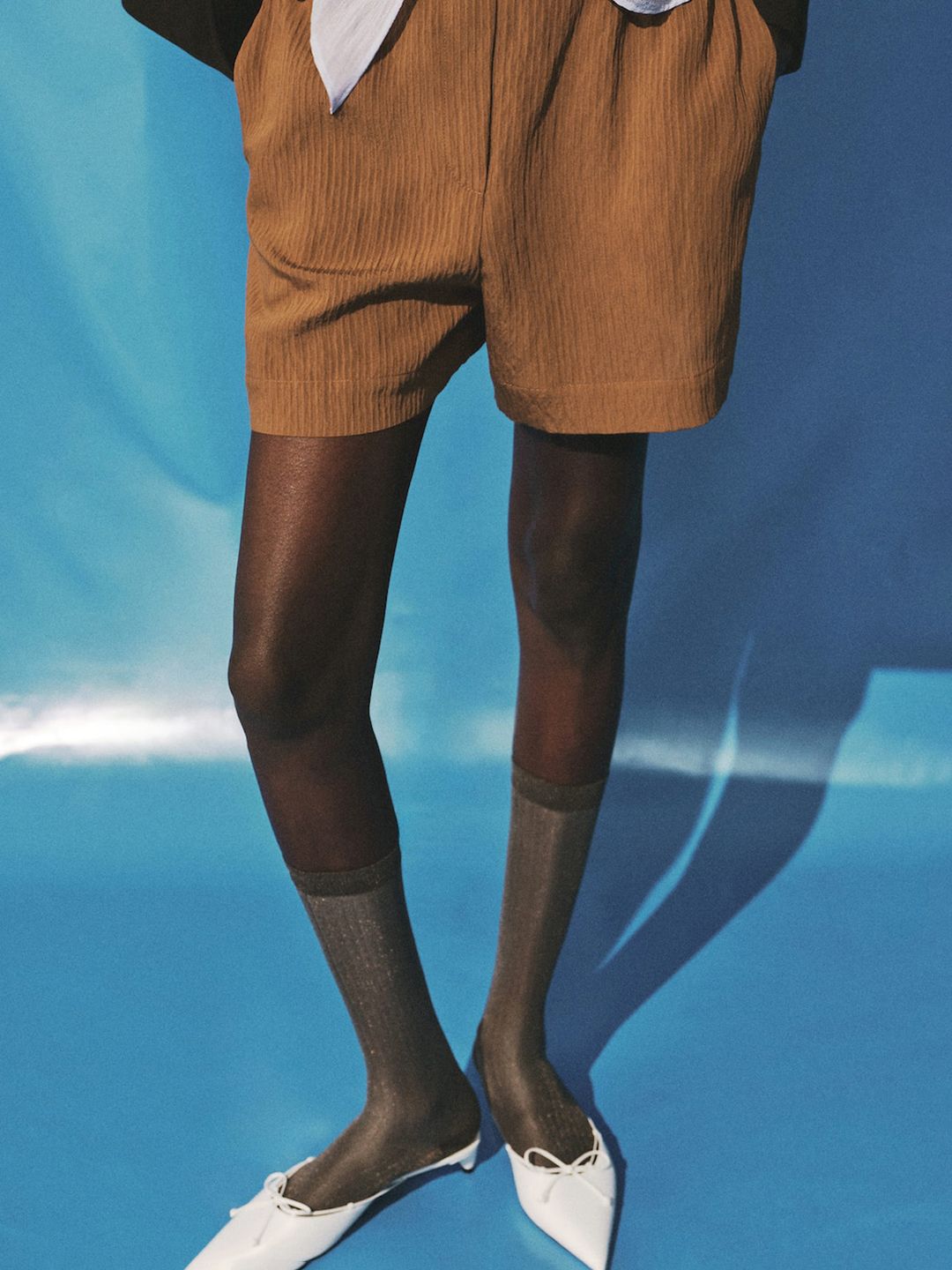 Self-Striped Shorts