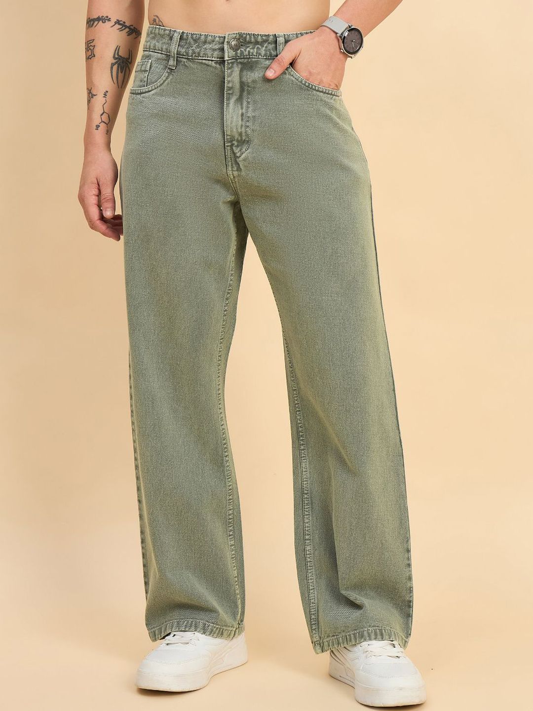STUDIO NEXX Men Baggy Mid-Rise Jeans