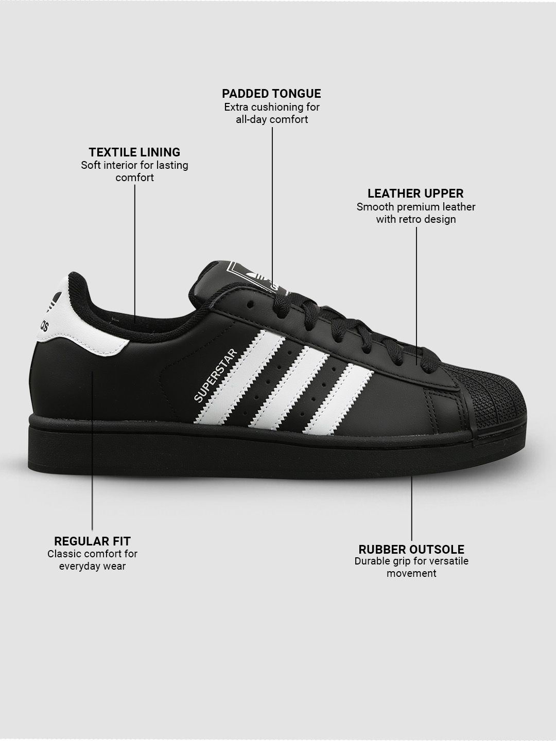 Buy ADIDAS Originals Unisex Superstar II Sneakers - Casual Shoes for Unisex  32201451 | Myntra