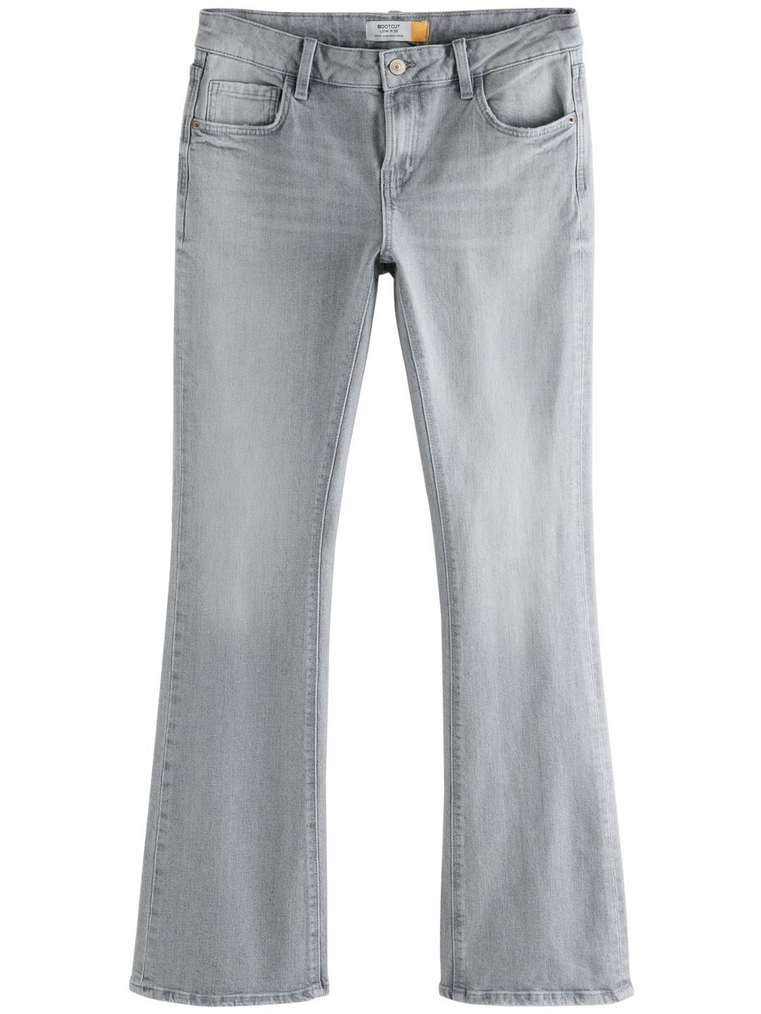 Bootcut Fit Low-Rise Light Fade Stretchable Jeans