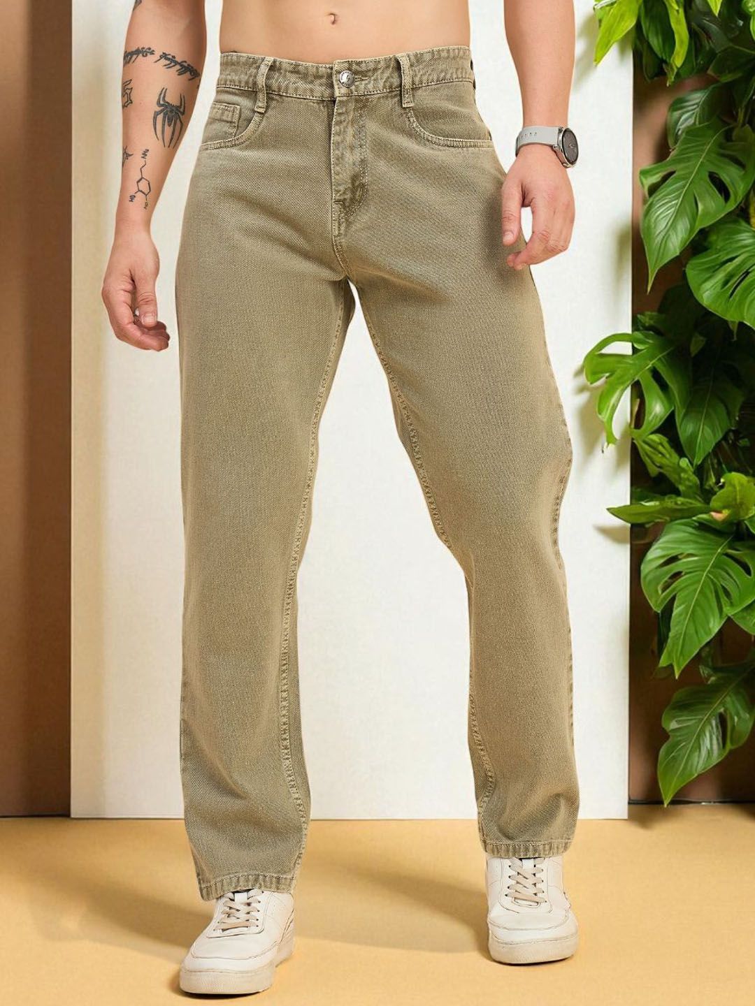STUDIO NEXX Men Straight Fit Mid-Rise Jeans