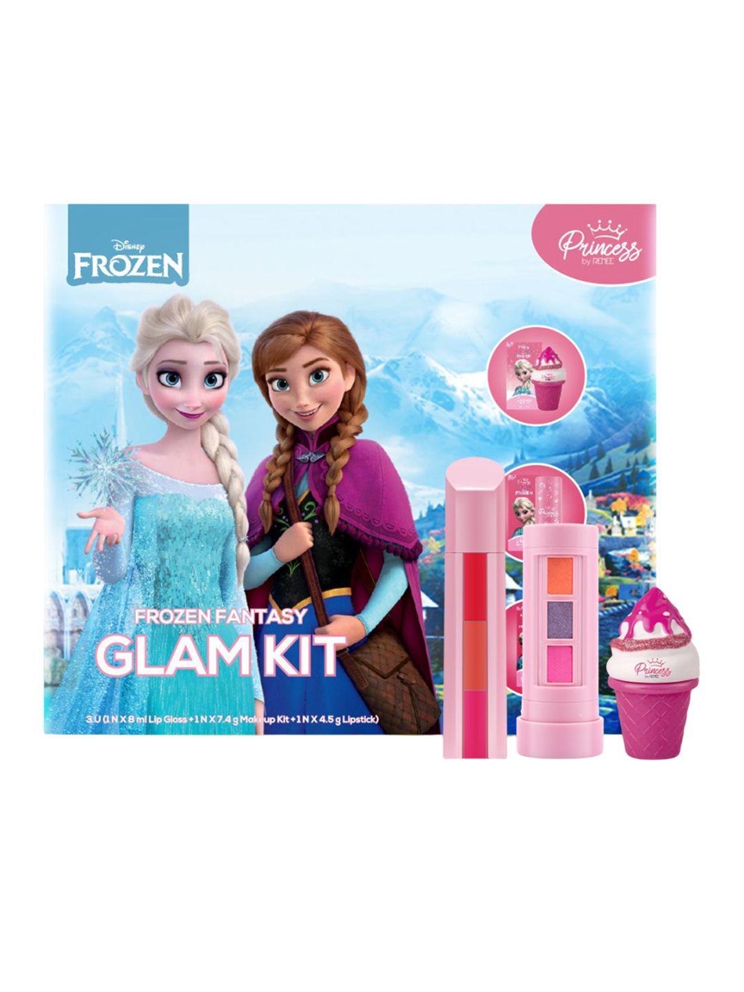 Buy Renee Set Of 3 Unicorn Makeup Kit - 7.4 g, Lip Gloss - 8 ml