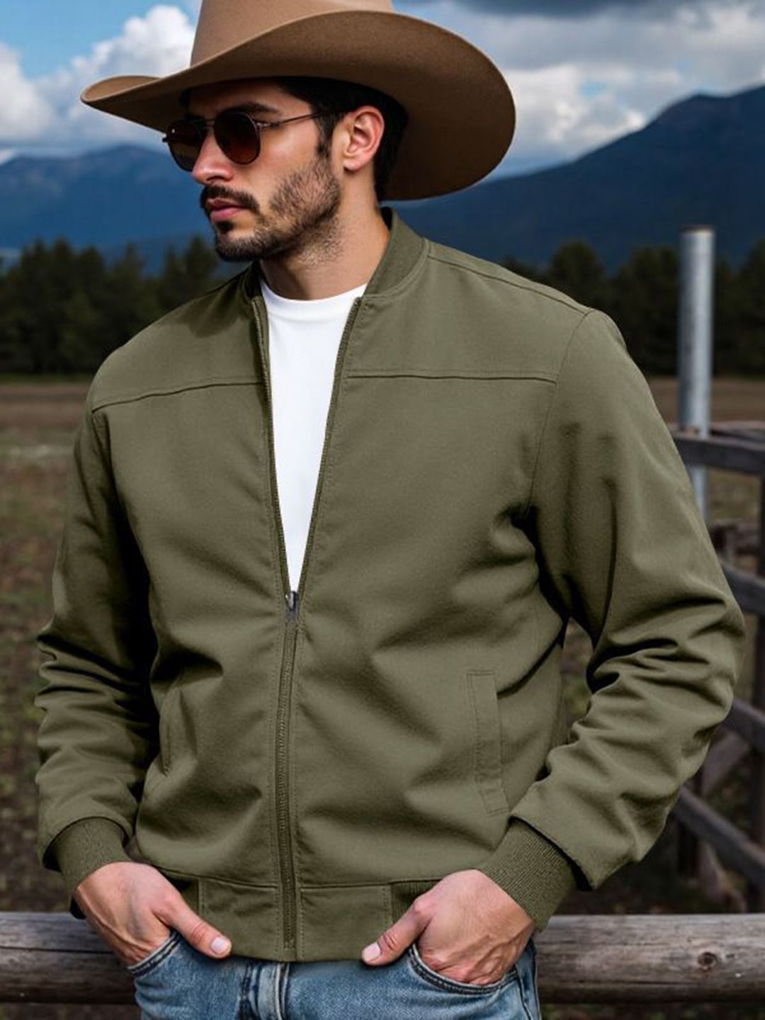 StyleCast x Revolte Men Collarless Tailored Jacket